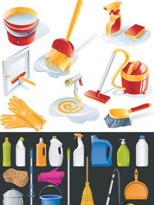 清洁用品图标素材全攻略 免费下载、精选模板与千图网使用技巧